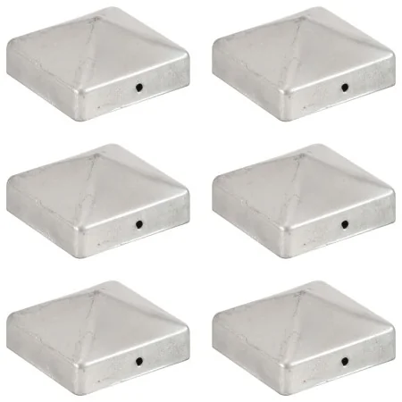 Tapas para postes de valla 6 uds metal galvanizado 71x71mm von , Zubehör für Tore und Zäune - Ref: Foro24-145489, Preis: 16,6...