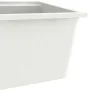 Fregadero de cocina con rebosadero granito blanco by , Sinks - Ref: Foro24-147064, Price: 177,41 €, Discount: -5%%