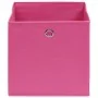 Cajas de almacenaje 4 uds tela rosa 32x32x32 cm by , Storage baskets - Ref: Foro24-288345, Price: 24,67 €, Discount: -5%%