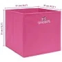 Cajas de almacenaje 4 uds tela rosa 32x32x32 cm by , Storage baskets - Ref: Foro24-288345, Price: 24,67 €, Discount: -5%%