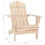 Silla de jardín Adirondack madera maciza de abeto de , Sillas de jardín - Ref: Foro24-315872, Precio: 83,01 €, Descuento: -5%%
