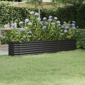 Jardinera acero con recubrimiento polvo antracita