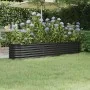 Jardinera acero con recubrimiento polvo antracita 224x40x36 cm by , Pots and planters - Ref: Foro24-318876, Price: 52,60 €, D...