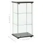Aparador de almacenaje vidrio templado negro by , Lockers and storage cabinets - Ref: Foro24-322798, Price: 113,14 €, Discoun...
