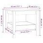 Mesa de centro de madera maciza de pino 45x45x40 cm | Foro24.es | Tu tienda online para hogar, jardín y más Foro24.es