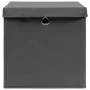 Cajas de almacenaje con tapas 10 uds gris 28x28x28 cm by , Storage baskets - Ref: Foro24-325194, Price: 57,68 €, Discount: -5%%