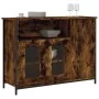Aparador madera de ingeniería roble ahumado 100x35x75 cm von , Sideboards - Ref: Foro24-835511, Preis: 74,61 €, Rabatt: -5%%