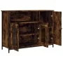 Aparador madera de ingeniería roble ahumado 100x35x75 cm von , Sideboards - Ref: Foro24-835511, Preis: 74,61 €, Rabatt: -5%%