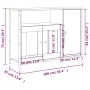 Aparador madera de ingeniería roble ahumado 100x35x75 cm von , Sideboards - Ref: Foro24-835511, Preis: 74,61 €, Rabatt: -5%%