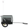 Remolque de bicicleta mascotas hierro tela Oxford gris negro von , Kinderwagen für Haustiere - Ref: Foro24-93909, Preis: 88,2...
