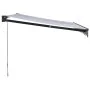 Toldo retráctil aluminio y tela azul y blanco 3,5x2,5 m | Foro24.es | Tu tienda online para hogar, jardín y más Foro24.es