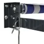 Toldo retráctil aluminio y tela azul y blanco 3,5x2,5 m | Foro24.es | Tu tienda online para hogar, jardín y más Foro24.es