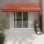 Toldo retráctil aluminio y tela naranja y marrón 3x2,5 m | Foro24.es | Tu tienda online para hogar, jardín y más Foro24.es