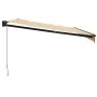 Toldo retráctil aluminio y tela amarillo y blanco 4x3 m | Foro24.es | Tu tienda online para hogar, jardín y más Foro24.es