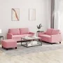 Juego de sofás con cojines 3 piezas terciopelo rosa | Foro24.es | Tu tienda online para hogar, jardín y más Foro24.es
