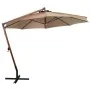 Sombrilla jardín colgante con palo madera abeto taupe 3,5x2,9 m von , Sonnenschirme - Ref: Foro24-313769, Preis: 170,40 €, Ra...