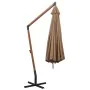 Sombrilla jardín colgante con palo madera abeto taupe 3,5x2,9 m von , Sonnenschirme - Ref: Foro24-313769, Preis: 170,40 €, Ra...