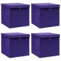Cajas de almacenaje con tapas 4 uds morado 28x28x28 cm | Foro24.es | Tu tienda online para hogar, jardín y más Foro24.es