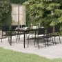 Mesa de comedor para jardín acero y vidrio negro 200x100x74 cm | Foro24.es | Tu tienda online para hogar, jardín y más Foro24.es