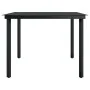 Mesa de comedor para jardín acero y vidrio negro 200x100x74 cm | Foro24.es | Tu tienda online para hogar, jardín y más Foro24.es