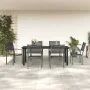 Juego de comedor para jardín 7 piezas acero y textilene negro by , Garden sets - Ref: Foro24-3200732, Price: 458,84 €, Discou...
