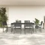 Juego de comedor para jardín 7 piezas acero y textilene negro von , Gartensets - Ref: Foro24-3200724, Preis: 399,65 €, Rabatt...
