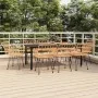 Juego de comedor de jardín 9 piezas ratán sintético de , Conjuntos de jardín - Ref: Foro24-3157865, Precio: 745,66 €, Descuen...