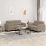 Juego de sofás con cojines 2 piezas tela microfibra taupe von , Sofas - Ref: Foro24-3202314, Preis: 511,59 €, Rabatt: -5%%