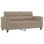 Juego de sofás con cojines 2 piezas tela microfibra taupe von , Sofas - Ref: Foro24-3202314, Preis: 511,59 €, Rabatt: -5%%