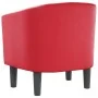 Sillón cuero sintético rojo | Foro24.es | Tu tienda online para hogar, jardín y más Foro24.es