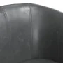 Sillón con taburete cuero sintético gris de , Sillones - Ref: Foro24-356492, Precio: 183,13 €, Descuento: -5%%
