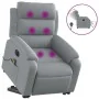 Sillón de masaje eléctrico reclinable elevable tela gris claro by , Armchairs - Ref: Foro24-3205016, Price: 350,83 €, Discoun...
