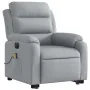 Sillón de masaje eléctrico reclinable elevable tela gris claro by , Armchairs - Ref: Foro24-3205016, Price: 350,83 €, Discoun...