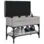 Banco zapatero madera de ingeniería gris Sonoma 62x32x45 cm | Foro24.es | Tu tienda online para hogar, jardín y más Foro24.es
