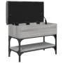 Banco zapatero madera de ingeniería gris Sonoma 62x32x45 cm | Foro24.es | Tu tienda online para hogar, jardín y más Foro24.es