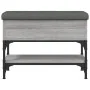 Banco zapatero madera de ingeniería gris Sonoma 62x32x45 cm | Foro24.es | Tu tienda online para hogar, jardín y más Foro24.es