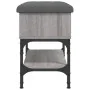 Banco zapatero madera de ingeniería gris Sonoma 62x32x45 cm | Foro24.es | Tu tienda online para hogar, jardín y más Foro24.es