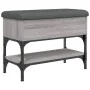 Banco zapatero madera de ingeniería gris Sonoma 62x32x45 cm | Foro24.es | Tu tienda online para hogar, jardín y más Foro24.es