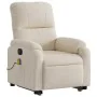 Sillón masaje eléctrico reclinable elevable tela beige by , Armchairs - Ref: Foro24-3204955, Price: 394,35 €, Discount: -5%%