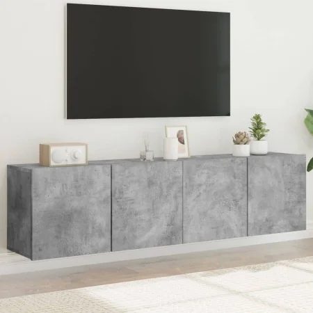 Muebles para TV de pared 2 unidades gris hormigón 80x30x41 cm de , Muebles TV - Ref: Foro24-836959, Precio: 85,26 €, Descuent...