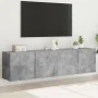 Muebles para TV de pared 2 unidades gris hormigón 80x30x41 cm de , Muebles TV - Ref: Foro24-836959, Precio: 85,26 €, Descuent...