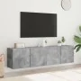 Muebles para TV de pared 2 unidades gris hormigón 80x30x41 cm de , Muebles TV - Ref: Foro24-836959, Precio: 85,26 €, Descuent...