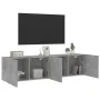 Muebles para TV de pared 2 unidades gris hormigón 80x30x41 cm de , Muebles TV - Ref: Foro24-836959, Precio: 85,26 €, Descuent...