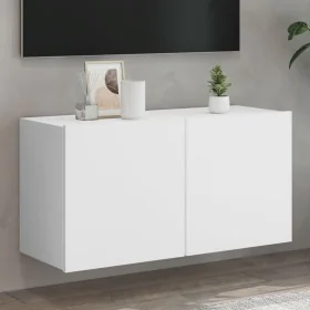 Mueble para TV de pared blanco 80x30x41 cm de , Muebles TV - Ref: Foro24-836952, Precio: 52,27 €, Descuento: -5%%