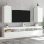 Muebles de TV de pared con luces LED 2 uds blanco 30,5x35x70 cm by , TV Furniture - Ref: Foro24-837233, Price: 102,41 €, Disc...