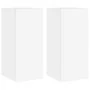 Muebles de TV de pared con luces LED 2 uds blanco 30,5x35x70 cm by , TV Furniture - Ref: Foro24-837233, Price: 102,41 €, Disc...