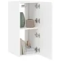 Muebles de TV de pared con luces LED 2 uds blanco 30,5x35x70 cm by , TV Furniture - Ref: Foro24-837233, Price: 102,41 €, Disc...