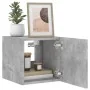 Muebles TV de pared luces LED 2 uds gris hormigón 30,5x35x30 cm | Foro24.es | Tu tienda online para hogar, jardín y más Foro24.es
