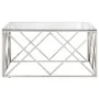Mesa de centro plateada acero inoxidable y vidrio templado von , Couchtisch - Ref: Foro24-349977, Preis: 227,19 €, Rabatt: -5%%