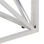 Mesa de centro plateada acero inoxidable y vidrio templado von , Couchtisch - Ref: Foro24-349977, Preis: 227,19 €, Rabatt: -5%%